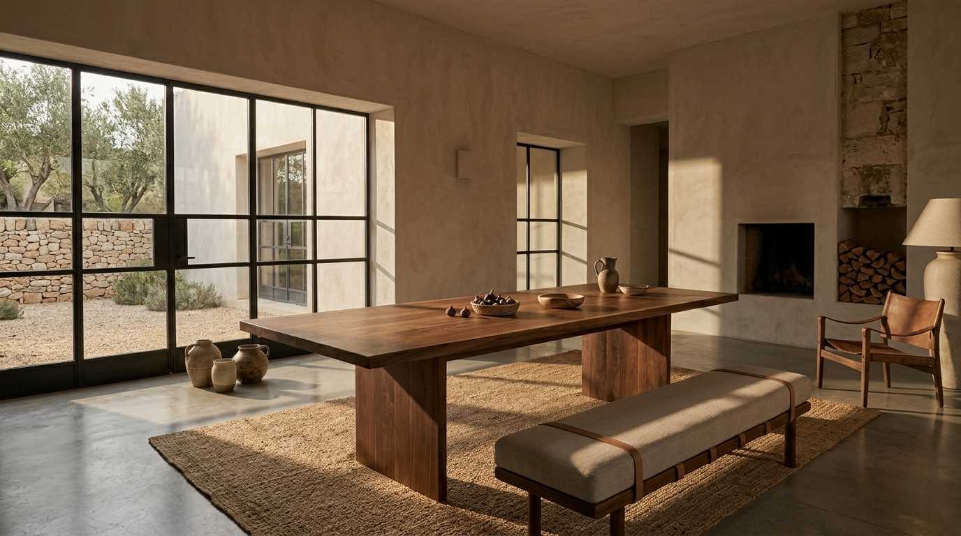 Volanetti Walnut Dining Table